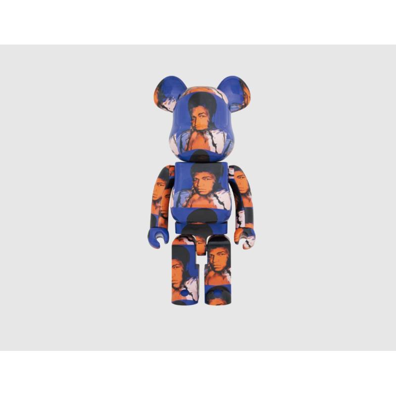 Mens Medicom Andy Warhol's Muhammad Ali BE@RBRICK 1000% Blauw, Blauw