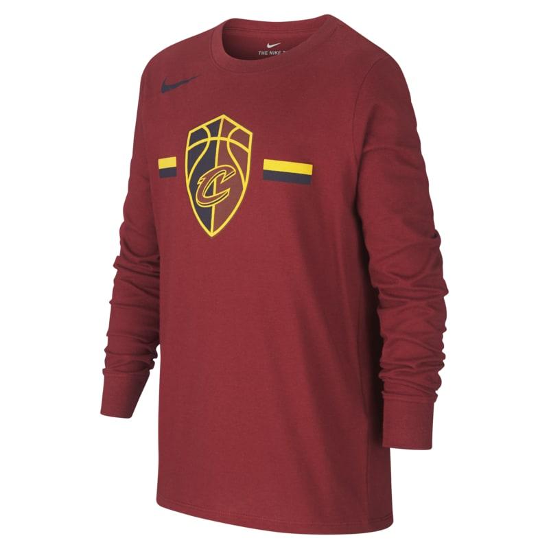 Cleveland Cavaliers Nike Dri FIT Logo NBA kindershirt met lange mouwen Rood