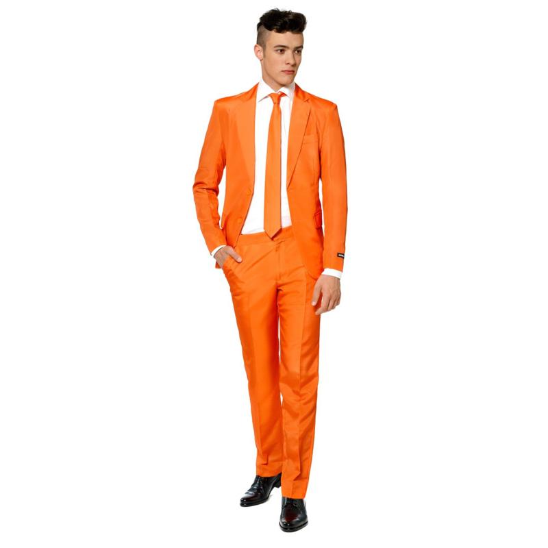 Solid orange suitmeister kostuum