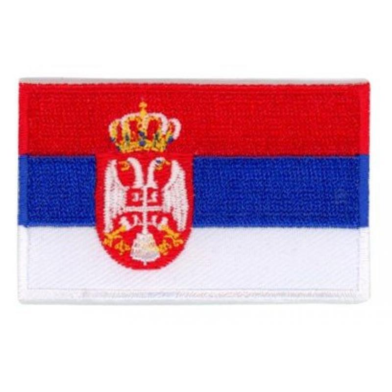 vlag patch Servië