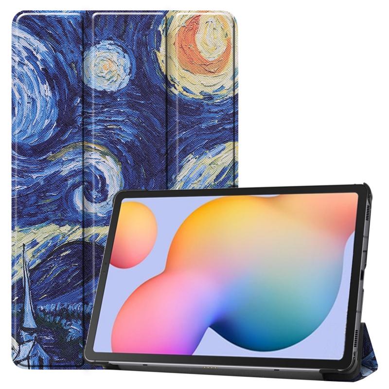 3-Vouw sleepcover hoes - Samsung Galaxy Tab S6 Lite - Van Gogh Schilderij