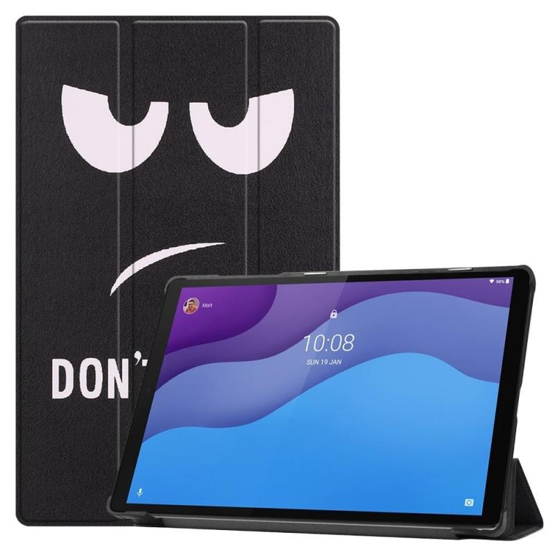 3 Vouw sleepcover hoes Lenovo Tab M10 HD Gen 2 (2e generatie) Don apos t Touch