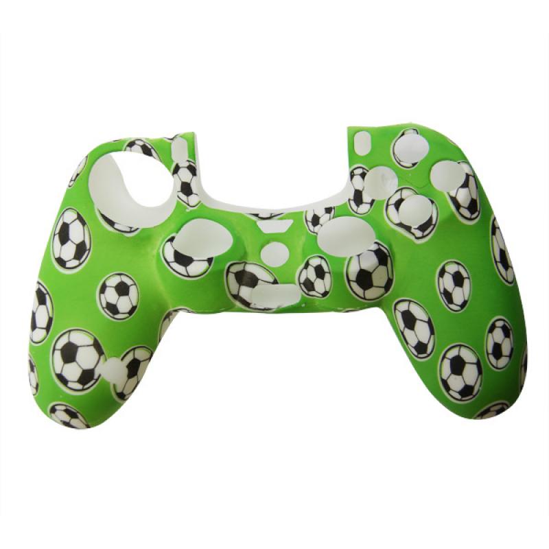 Silicone Beschermhoes voor PS4 Controller Cover Skin Voetbal Groen