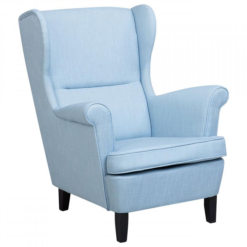 Fauteuil stof blauw ABSON