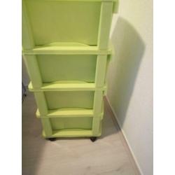 Groene commode keukenkast