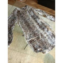 Espresso jurk/blouse/tuniek slangenprint maat 38