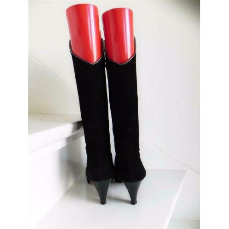 2393 VINTAGE Albanese unieke designer high heels boots 39 40