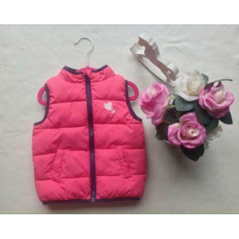 Bodywarmer roze voor meisje mt 86-92, Primark echt goed €2