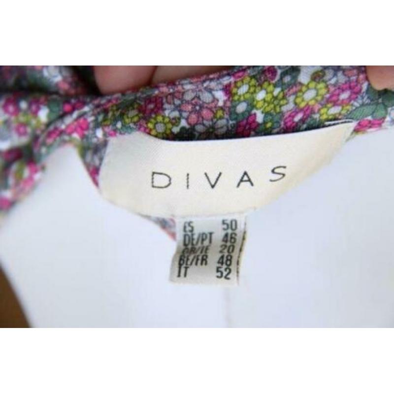 Jurk rose bloemetjes Divas mt 46 AANBIEDING