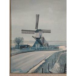 Schilderij winterlandschap