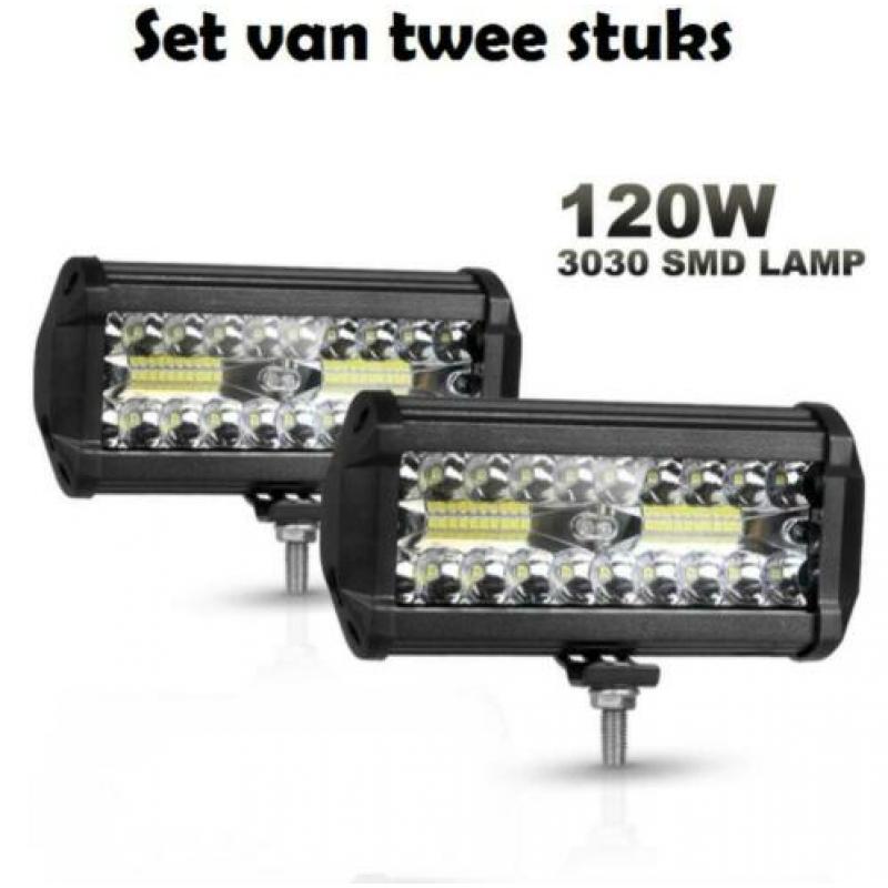 Set LED Lightbar | Werklicht | 7 Inch | 15 cm | 10-30 Volt