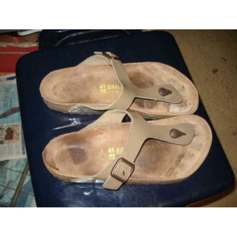 Gratis verzenden bruine lak birkenstock slippers 41