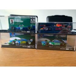 Diverse Minichamps modellen 1:43 Red Bull - Benetton