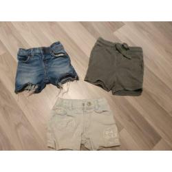 3 river island shorts maat 9-12 mnd 80