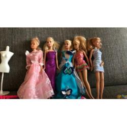 Barbie poppen + kleertjes en accessoires!