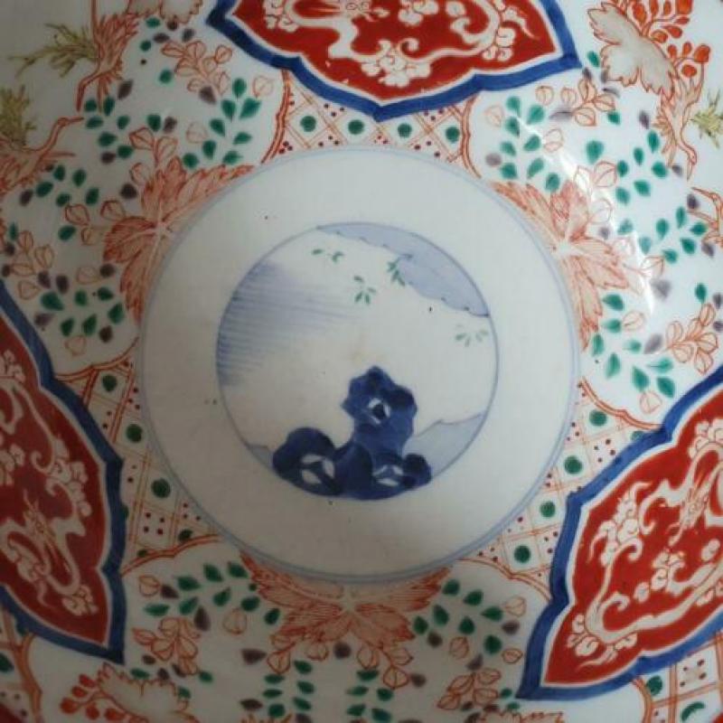 Japans porselein - imari "kast" kom - 21,5 cm