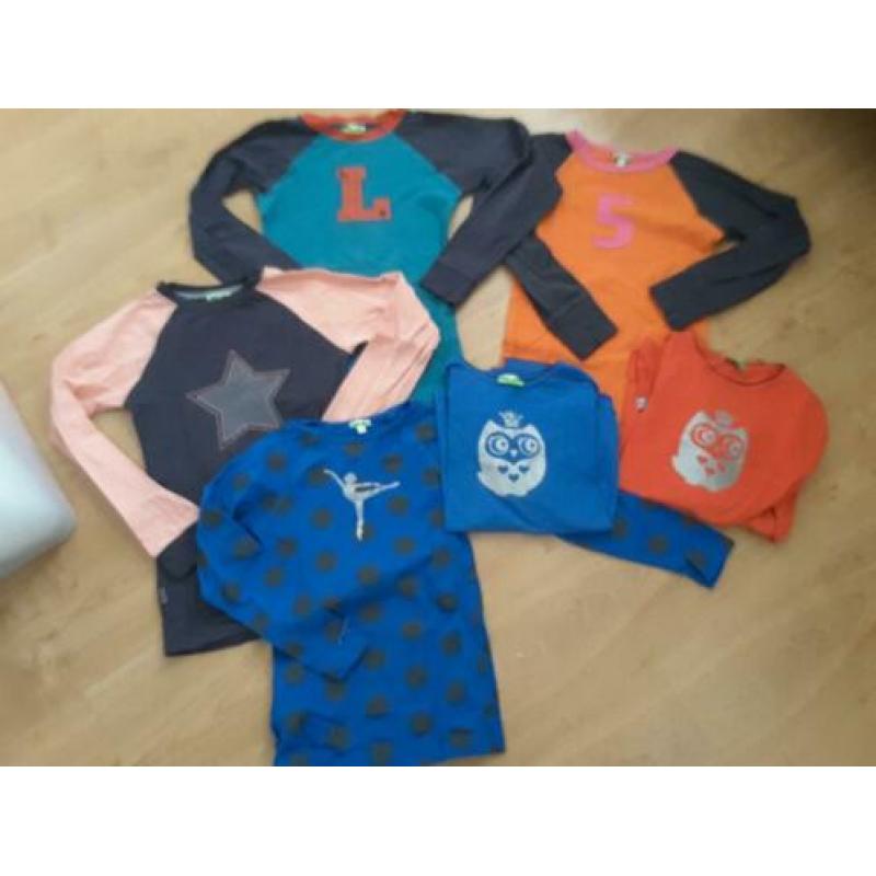 6 longsleeves Billy en lilly 134/140