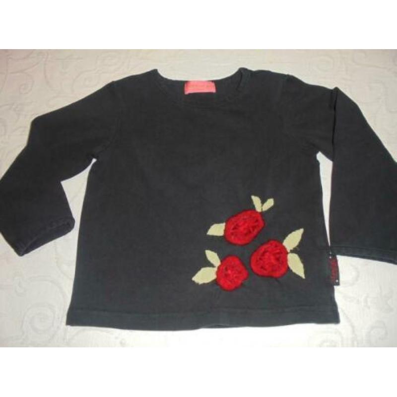 2X longsleeve met bloemen op 92