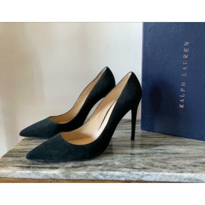 Nieuw - Ralph Lauren pumps - suède mos groen - 39,5 / 40 -