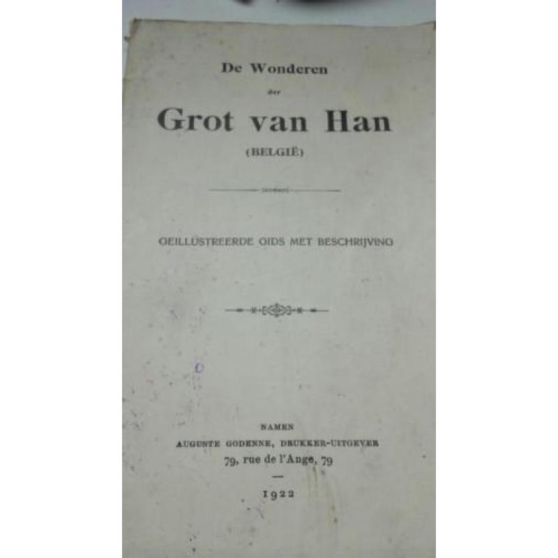 Oud gidsboekje 1922 de wonderen der GROT VAN HAN