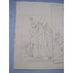 Kunst tekening J. B. Madou ca. 1820