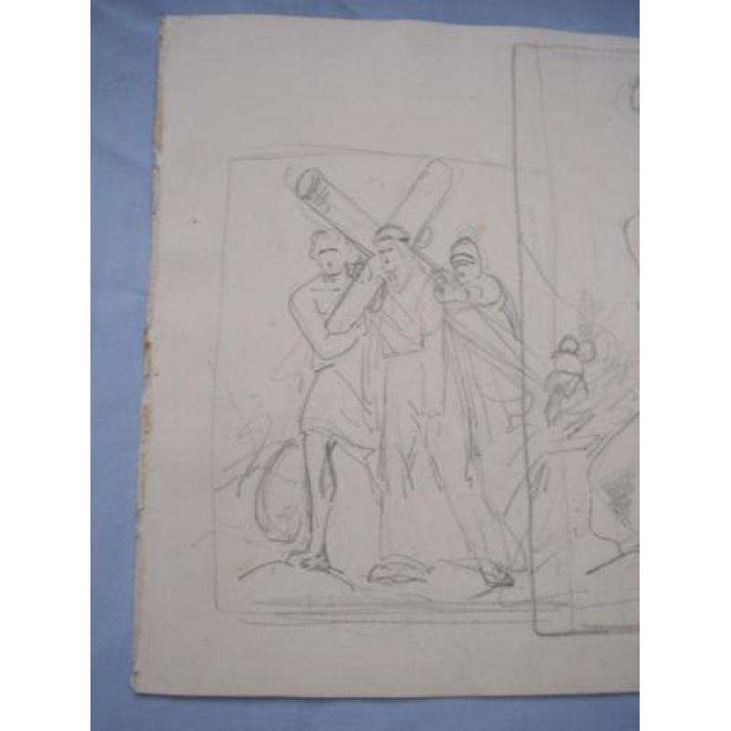 Kunst tekening J. B. Madou ca. 1820