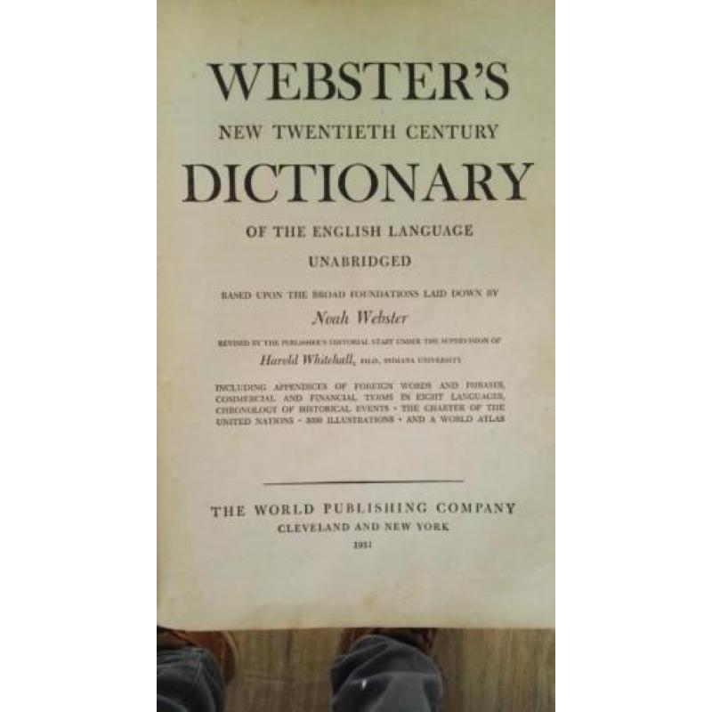 Websters dictonary 1951