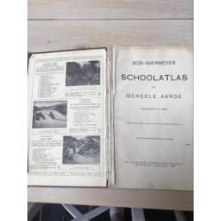 Schoolatlas der gehele aarde uit 1929