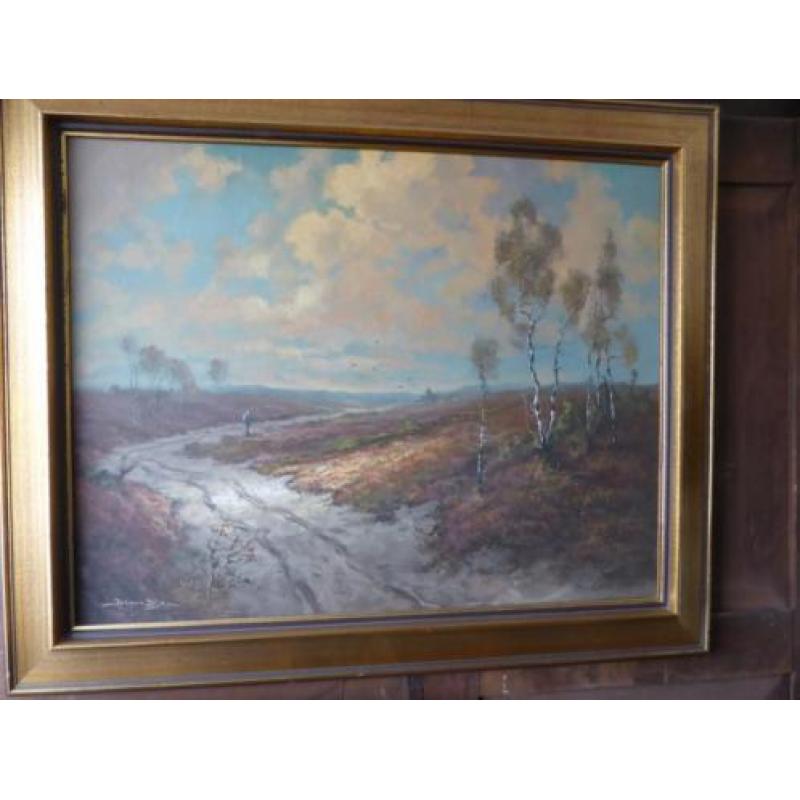 Schilderij Jos van Dijk heide landschap Holten Overijssel