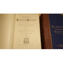 elsevier 1891 en 1892 antieke boeken