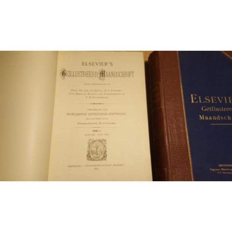 elsevier 1891 en 1892 antieke boeken