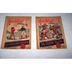 2 x vintage pulp Far-West verhalen uit 1947. Nrs.34/35. Igs.