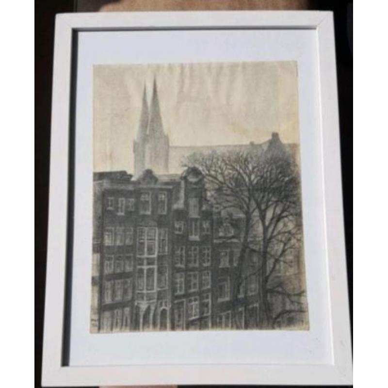 Orig, tekening 1952 Posthoornkerk Amsterdam Dick Heijnen