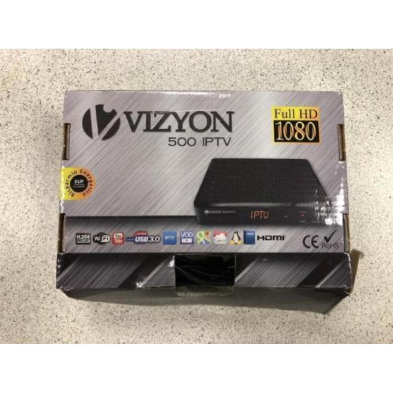 NIEUW!! Vizyon 500 IPTV/Satelliet Decoder/Ontvanger € 69,99