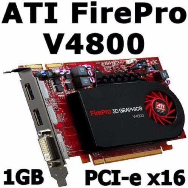 ATI FirePro V4800 1GB GDDR5 PCI-e x16 | DVI + 2xDP | Win 10