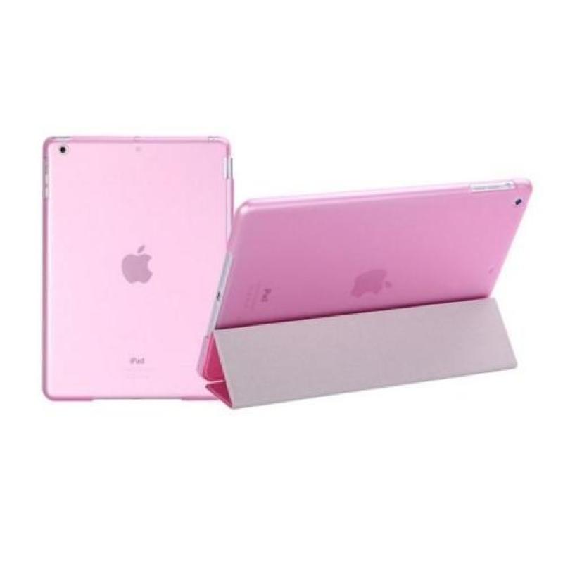 iPad PRO 12.9 achterkant hoes hoesje case doorzichtig - Roze