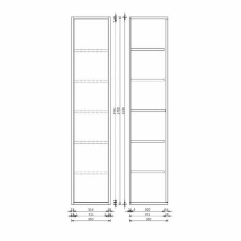 Badmeubel Trendline 90cm Canyon Oak Softclose (Verschille...