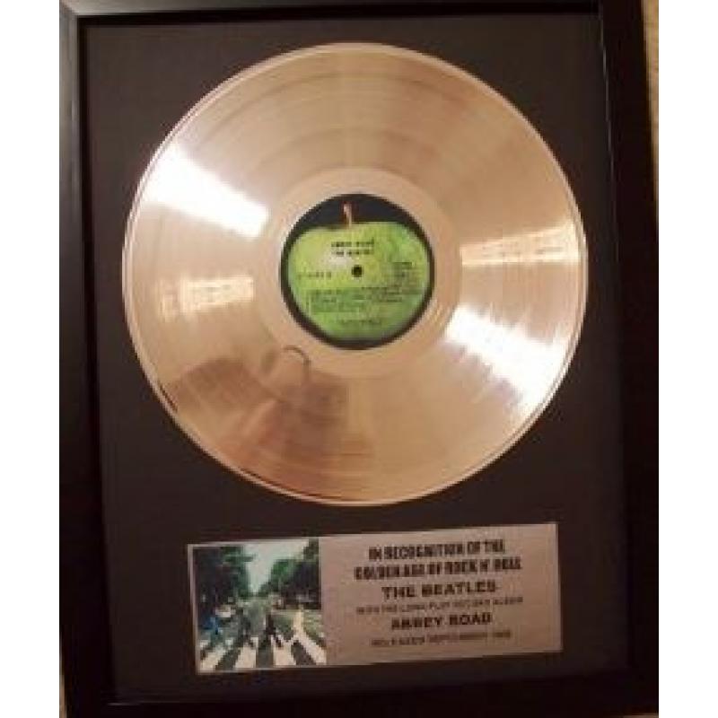 Platina plaat LP The Beatles - Abbey Road