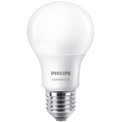 PHILIPS LED Lamp SceneSwitch 827 A60 E27 Fitting Dimbaar 2W 8W Warm Wit 2200K 2700K | Vervangt 60W