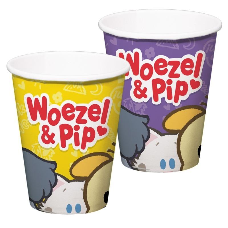 Woezel en Pip mol kartonnen bekers