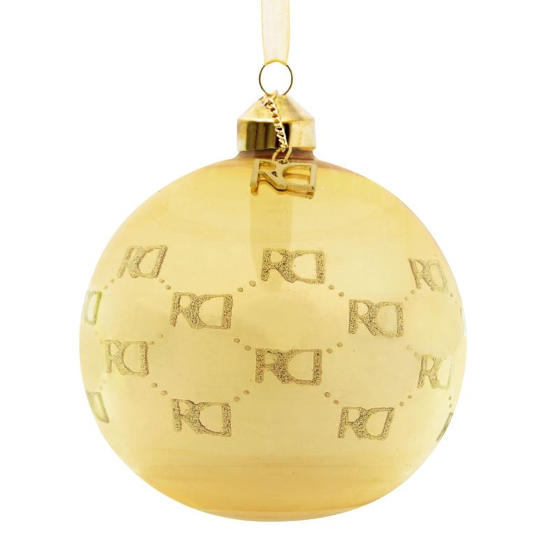 Roy Donders kerstbal RD logo gold