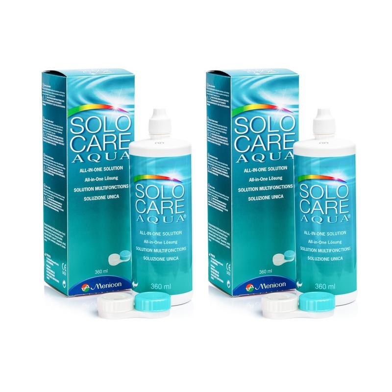 SOLOCARE AQUA 2 x 360 ml met lenzendoosjes