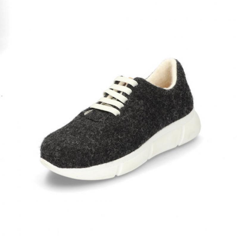 Wollen sneaker, antraciet Maat: 36