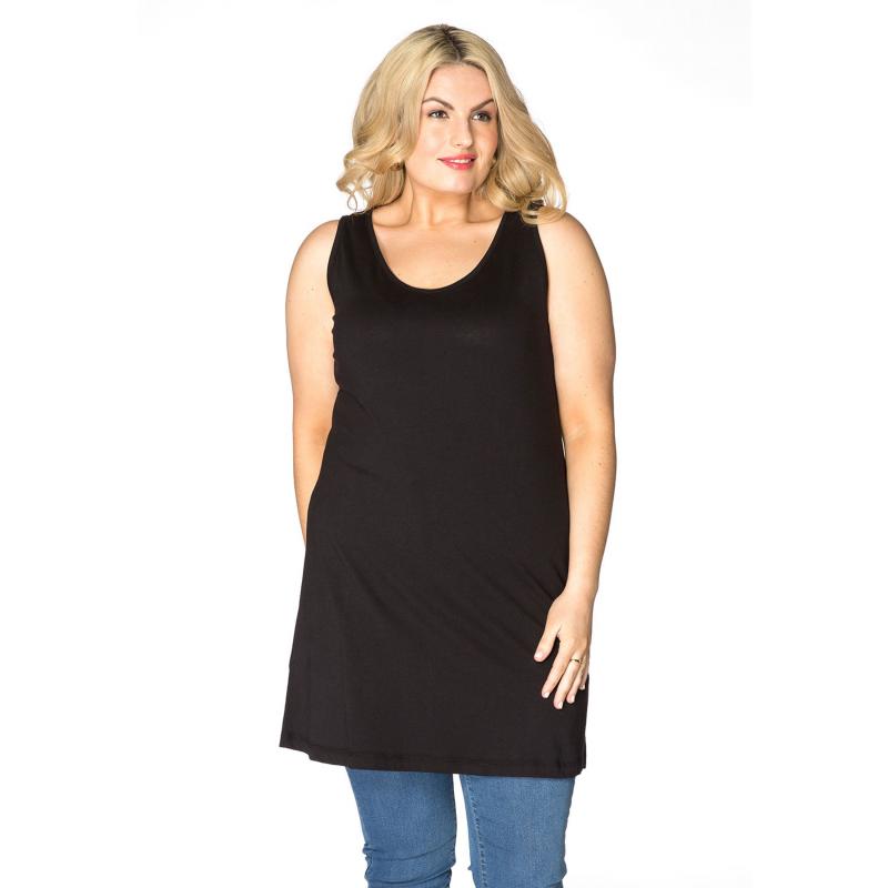 Top lang VISCOSE 54/56 black